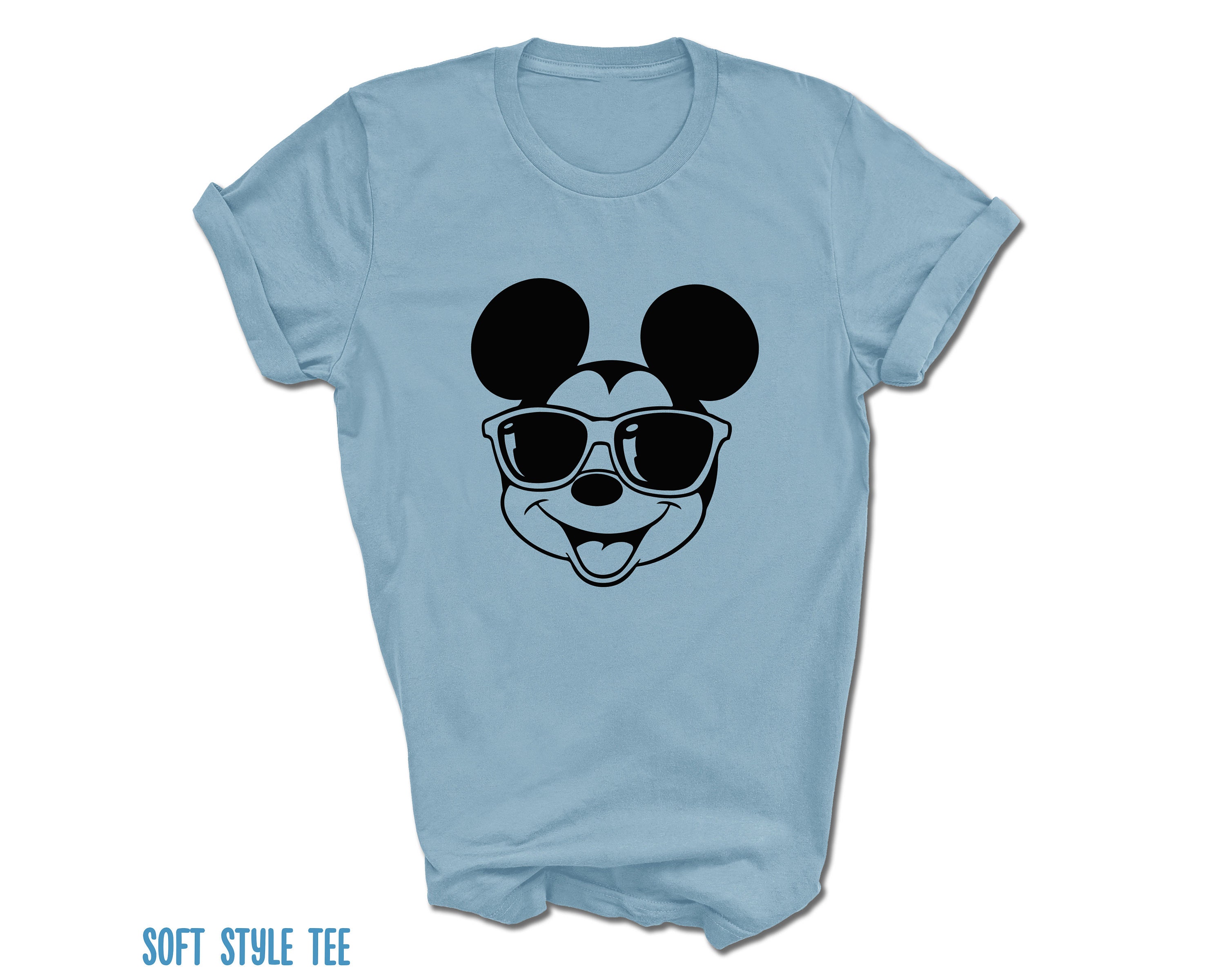 Slik Udløbet Håndskrift Mickey Mouse SMILE Sunglasses T-shirt Disney Parks Vacation - Etsy Norway