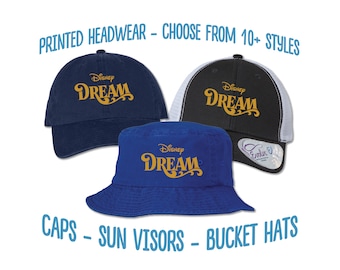 Disney Dream Hat | Disney Dream Ponytail Cap | Disney Dream Bucket Hat | Disney Cruise Line Cap | Cruise Squad | Wedding | Anniversary Gift