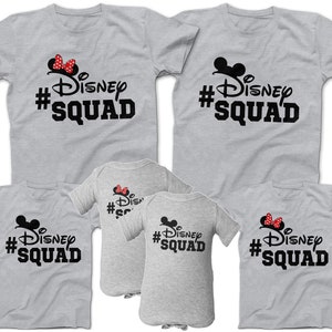 Disney SQUAD Family Group T-Shirts | Mickey Mouse SQUAD | Minnie Mouse SQUAD | Disney Best Friends Tees | Disney World 2020 Tees |Disneyland