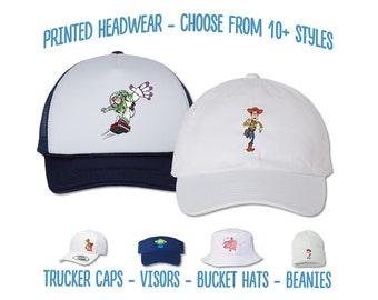 Toy Story Buzz Lightyear Hat | Woody Cowboy Printed Hat | Bullseye Hamm Aliens Jessie Hat | Toy Story Land Bucket Hat Beanie Disney Kid Cap