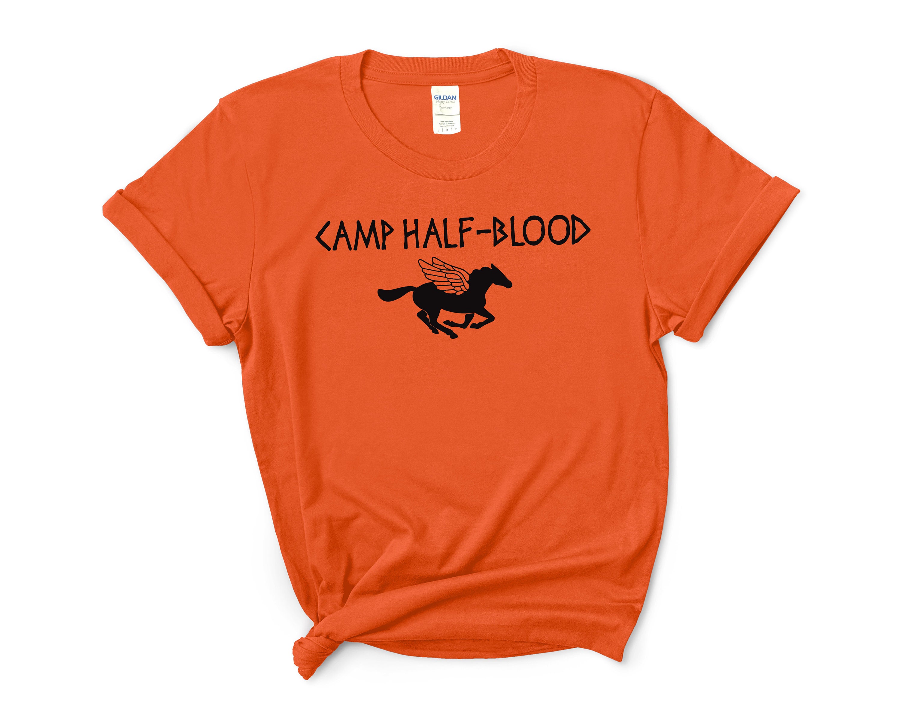 Camp Half Blood Classic Orange TShirt Available in Ladies Etsy
