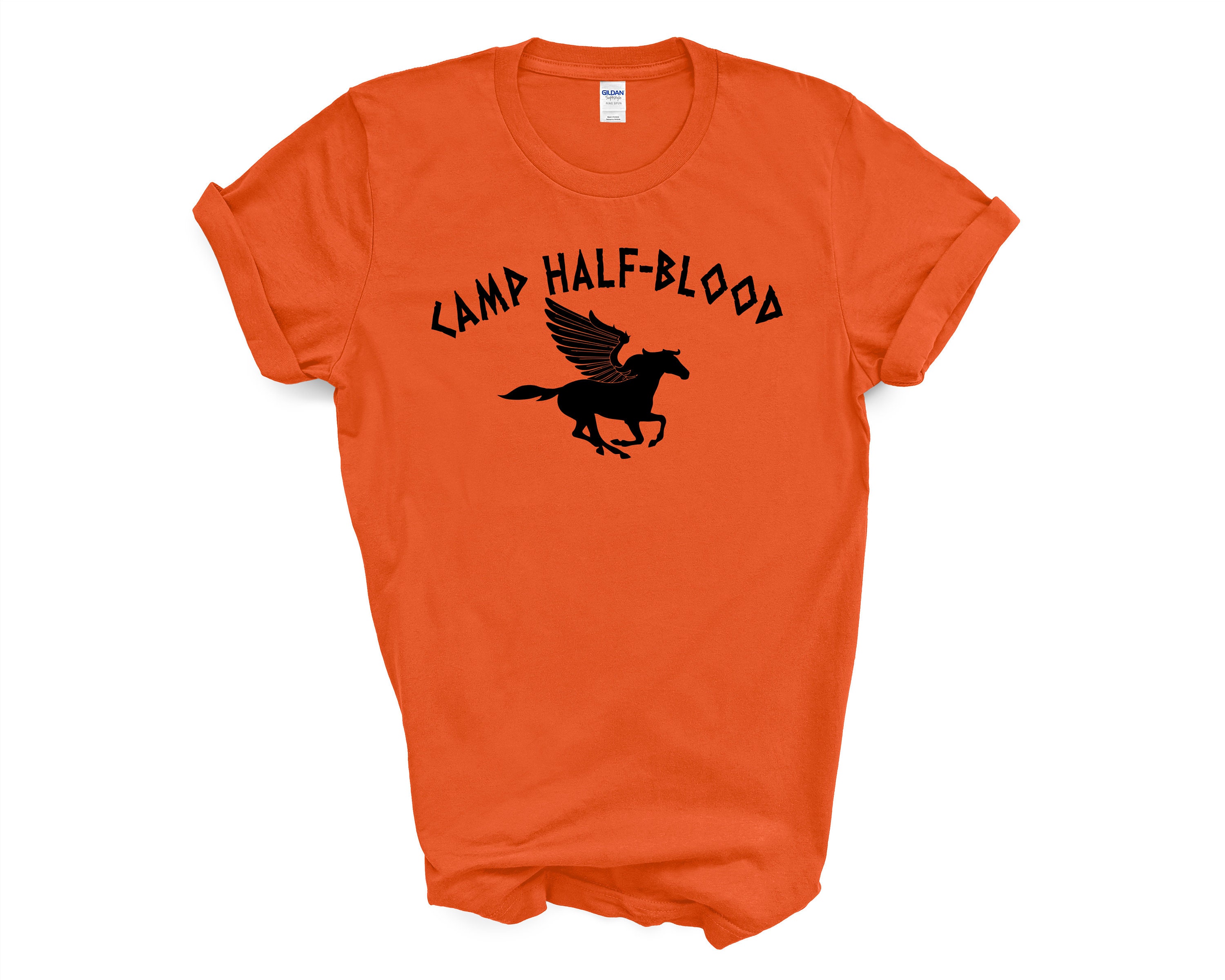 Camp Half Blood Orange TShirt Available in Adult Unisex Etsy