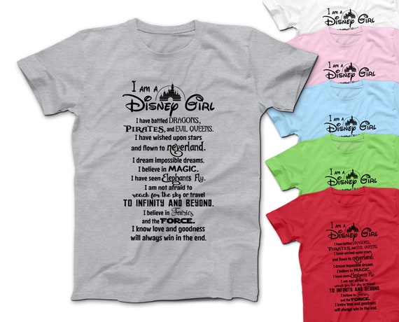 i am a disney girl shirt