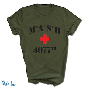 MASH 4077th Vintage T-Shirt M*A*S*H Classic American TV Series Shirt | Army Hospital Tee | Korean War | Printed on Premium Soft Tees