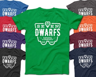 7 Dwarfs Diamond Mining Company T-Shirts | Grumpy | Doc | Dopey | Happy | Bashful | Sneezy | Sleepy | Snow White and the 7 Dwarfs T-Shirts