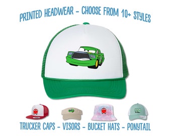 Cars Chick Hicks Hat | Cars Fillmore Hat | Cars Red Fire Truck Cap | Piston Cup | Cars Bucket Hat | Ponytail Hat | Cars Birthday Party Hats