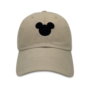 Mickey Ears Embroidered Hat | Adult Unisex Adjustable Unstructured Baseball Cap | Disney World DisneyLand Parks Cap | Disney Dad Cap