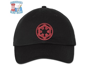 Gorra bordada con el símbolo del Imperio Galáctico / Gorra cosida con el logotipo del Control Imperial de Star Wars Gorra de camionero en tallas para adultos y jóvenes Gorra de pescador Gorra de papá