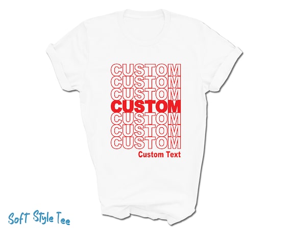Thank you bag shirt custom hotsell