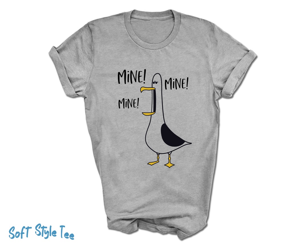 Finding Nemo Seagull MINE MINE MINE T-shirt Funny Seagull Tee Finding ...