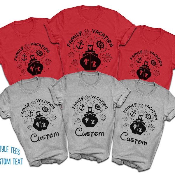 Disney Family Cruise Custom T-Shirts | Mommy Daddy Sister Brother | 2023 Cruise Ears Disney Tees | Disney Dream Matching Shirts