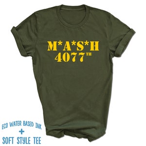MASH Shirt | MASH 4077th Vintage T-Shirt M*A*S*H Classic American TV Series Shirt | Army Hospital Tee | Korean War | Printed Soft Style Tee