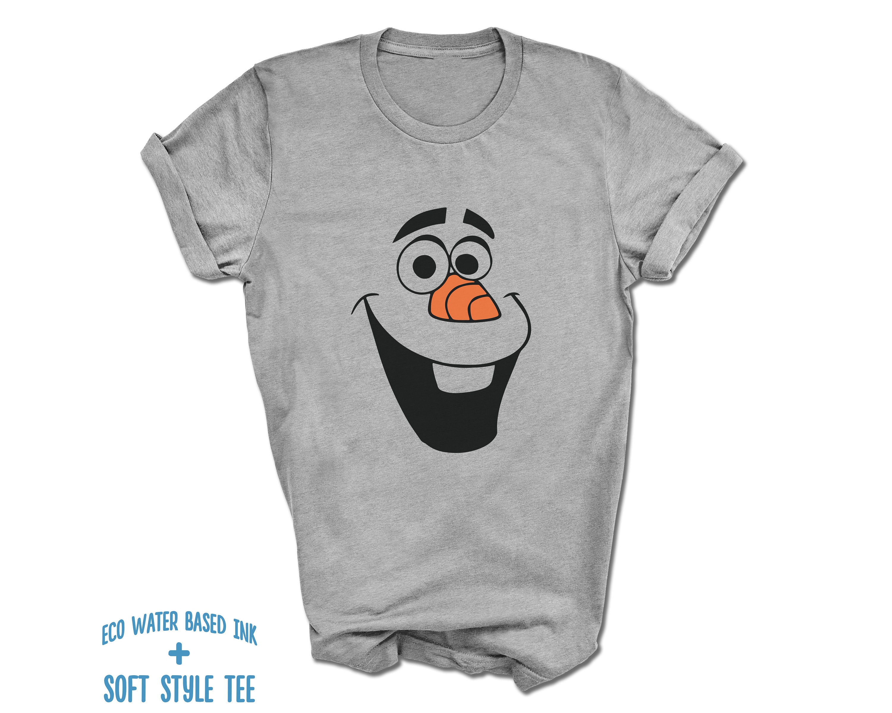 Middelen Bewijzen Meedogenloos Olaf Face T-Shirt Frozen Snowman Costume Printed on - Etsy België