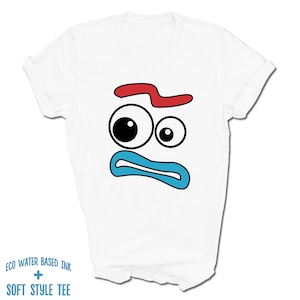 Toy Story Forky Face T-Shirt | Forky Surprised Shocked Face | I am not a Toy | I am Trash | Funny Disney Parks Tee | Variety of Colors