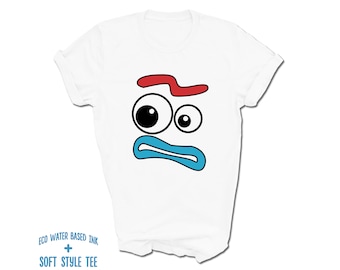 Toy Story Forky Face T-Shirt | Forky Surprised Shocked Face | I am not a Toy | I am Trash | Funny Disney Parks Tee | Variety of Colors
