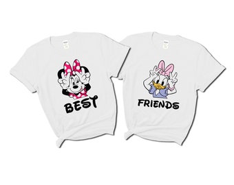 MEJORES AMIGOS Minnie Mouse y Daisy Duck A juego camisetas / Disney Besties Tees / Hermanas / Mamá e hija / Disney Girls