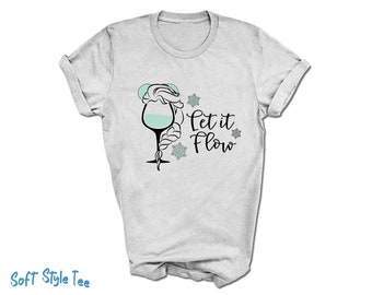 Elsa Let it Flow T-Shirt | Epcot Drinking Around the World Tee | Cinderella Drinking Shirt | Elsa Drinking Shirt | Disney Princess Drunk Tee