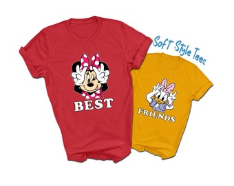 Minnie Mouse Best Friend Shirt | Daisy Duck Best Friends Shirt | Custom Disney Matching Shirts | Premium Soft Style | Adult Youth Toddler