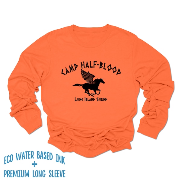 Camp Half Blood Long Sleeve Shirt | Long Island Sound Shirt | Percy Jackson Shirt | Movie Shirt | Book Lover Shirt | Camp Halfblood