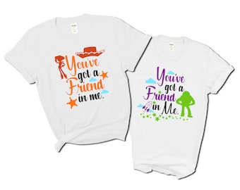 You've got a Friend in me T-Shirts | Toy Story Fans Tees | Disney Besties Tees | Disney World T-Shirts | Jessie and Buzz Lightyear