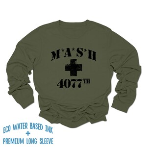 MASH Shirt | MASH 4077th Long Sleeve Shirt | Premium Soft Style Long Sleeve T-Shirt | Vintage Military Army Shirt | Gift | US Army Medic