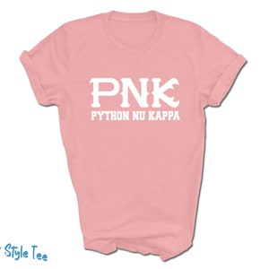 Monsters University PNK Python Nu Kappa T-Shirt | Light Pink Tee | Printed on Premium Soft Style Tee