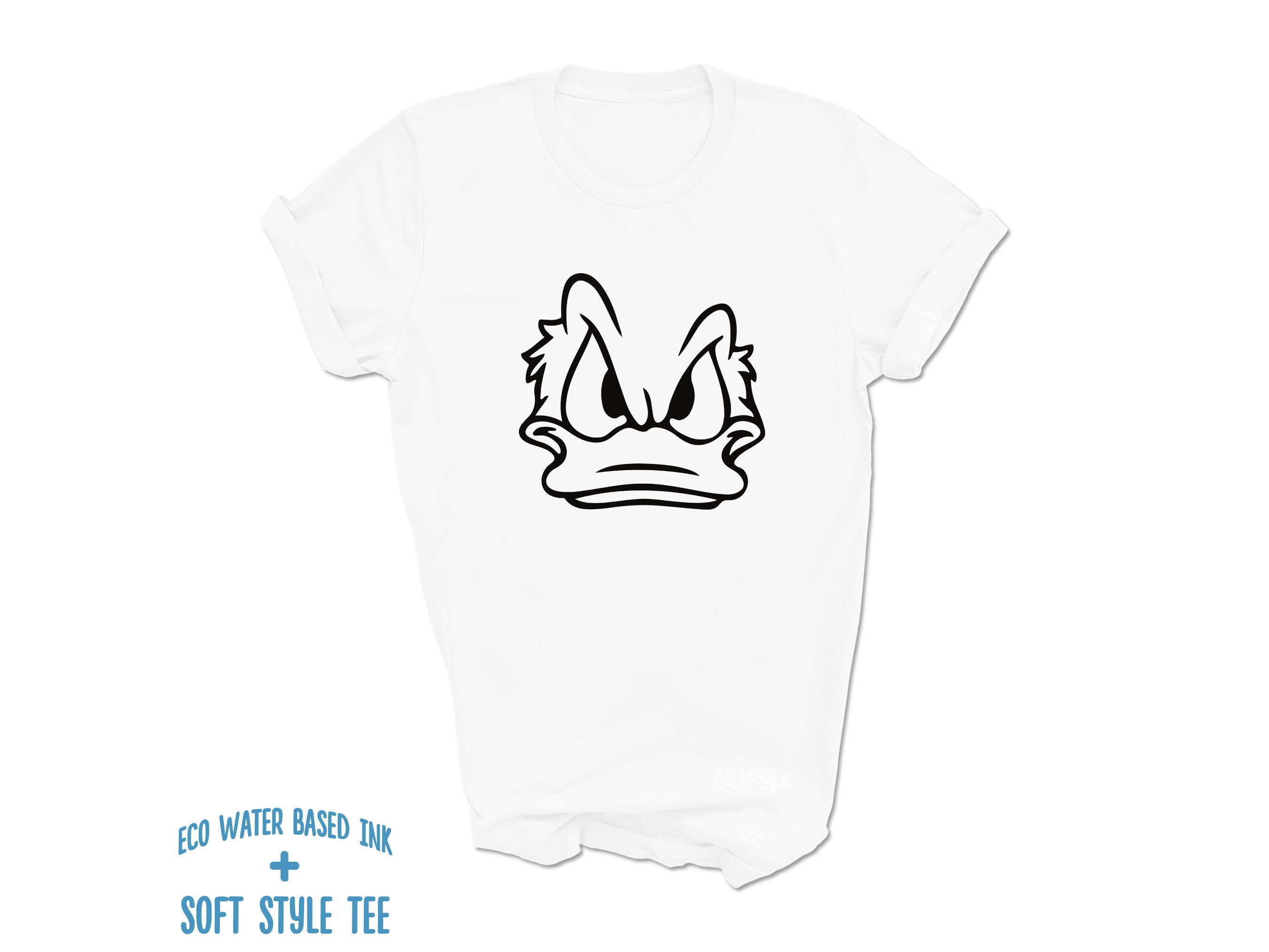 Donald Duck Angry Face T-shirt Funny Donald Duck Tee Printed on Premium  Soft Style Tee Disney Family T-shirt - Etsy