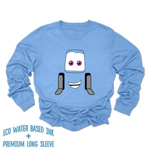 Guido Face Long Sleeve Shirt | Disney World DisneyLand Cars Land Radiator Springs T-Shirt | Premium Adult Unisex Long Sleeve