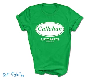 Callahan Auto Parts T-Shirt | Tommy Boy Classic Film Shirt | Cosplay Costume | Sandusky OH | Printed on Premium Soft Style Tee