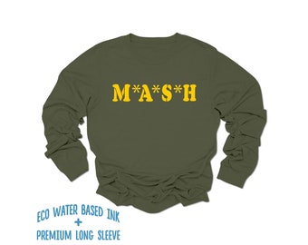 MASH Shirt | MASH 4077th Long Sleeve Shirt | Premium Soft Style Long Sleeve T-Shirt | Vintage Military Army Shirt | Gift | US Army Medic