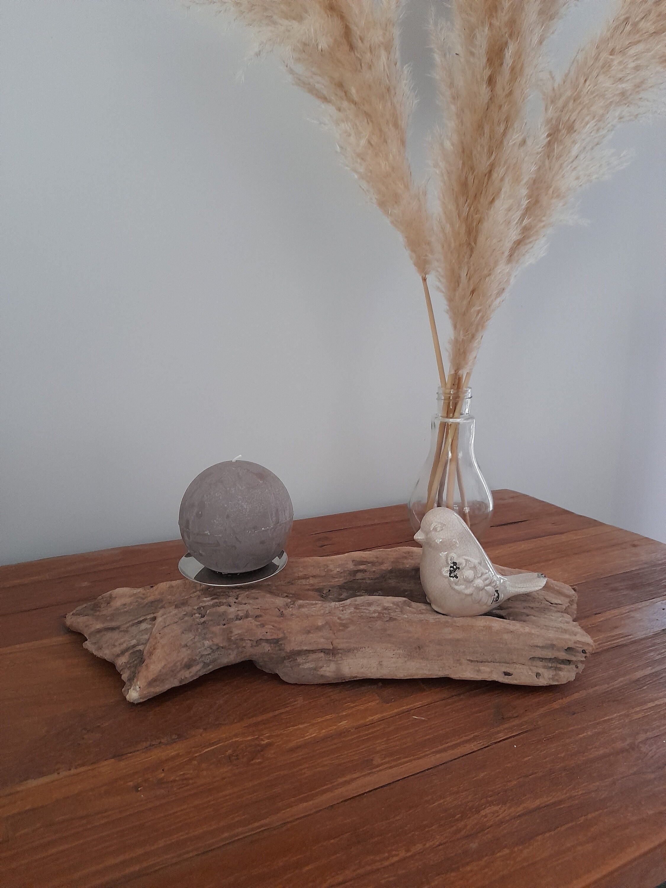 Bougeoir en Bois Flotté