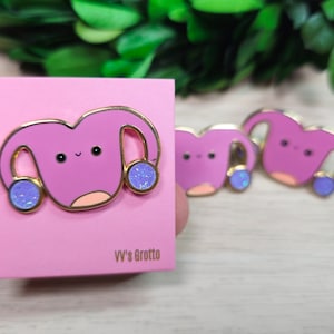 Uterus enamel pin.Hard enamel pin.OB/Gyn pin.OB/Gyn Ultrasound pin.Feminist pin.Labor delivery gift.Uterus pin.Fertility pin.Midwife gift
