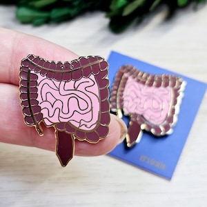 Intestines pin.Hard enamel pin.GI pin.Abdomen Ultrasound pin.Anatomy pin.Gastroenterology pin.Intestines.Gastro.Intestines gift.Colon pin