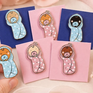 NICU Nurse Enamel Pin: Baby in Swaddle