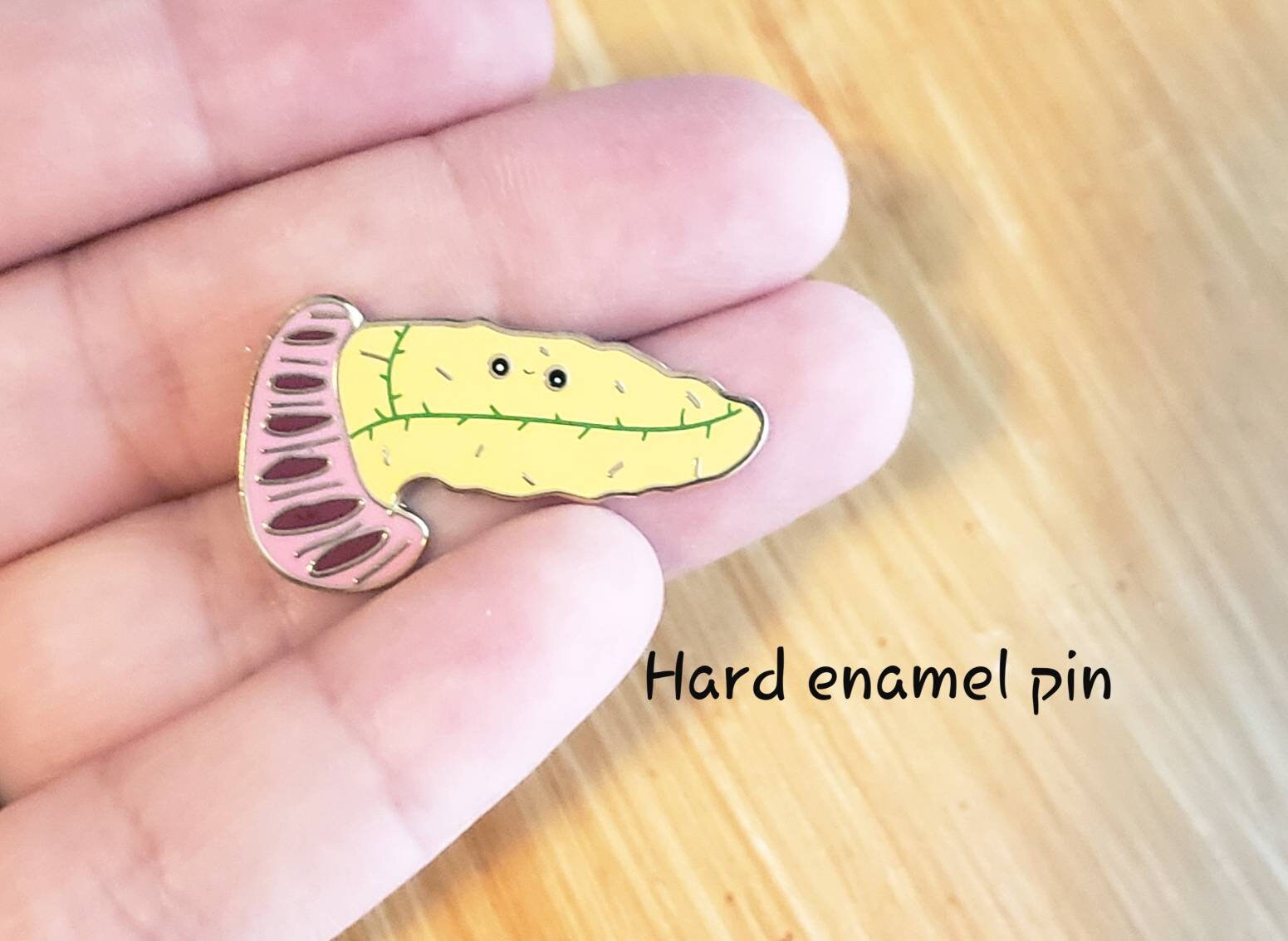 Pancreas enamel pin.Hard enamel pin.Pancreas pin.Abdomen | Etsy