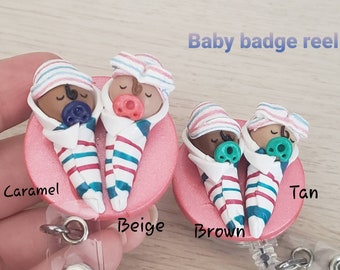 NICU nurse badge.Babies in blanket badge.Neonate badge.OB/Gyn nurse gift.Labor and delivery Nurse medical badge.NICU badge.New design.