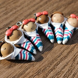 Polymer Clay Baby Charm, NICU Nurse Gift, Hospital Blanket image 14