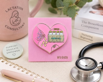 Breastfeeding Enamel Pin, Lactation Consultant Gift