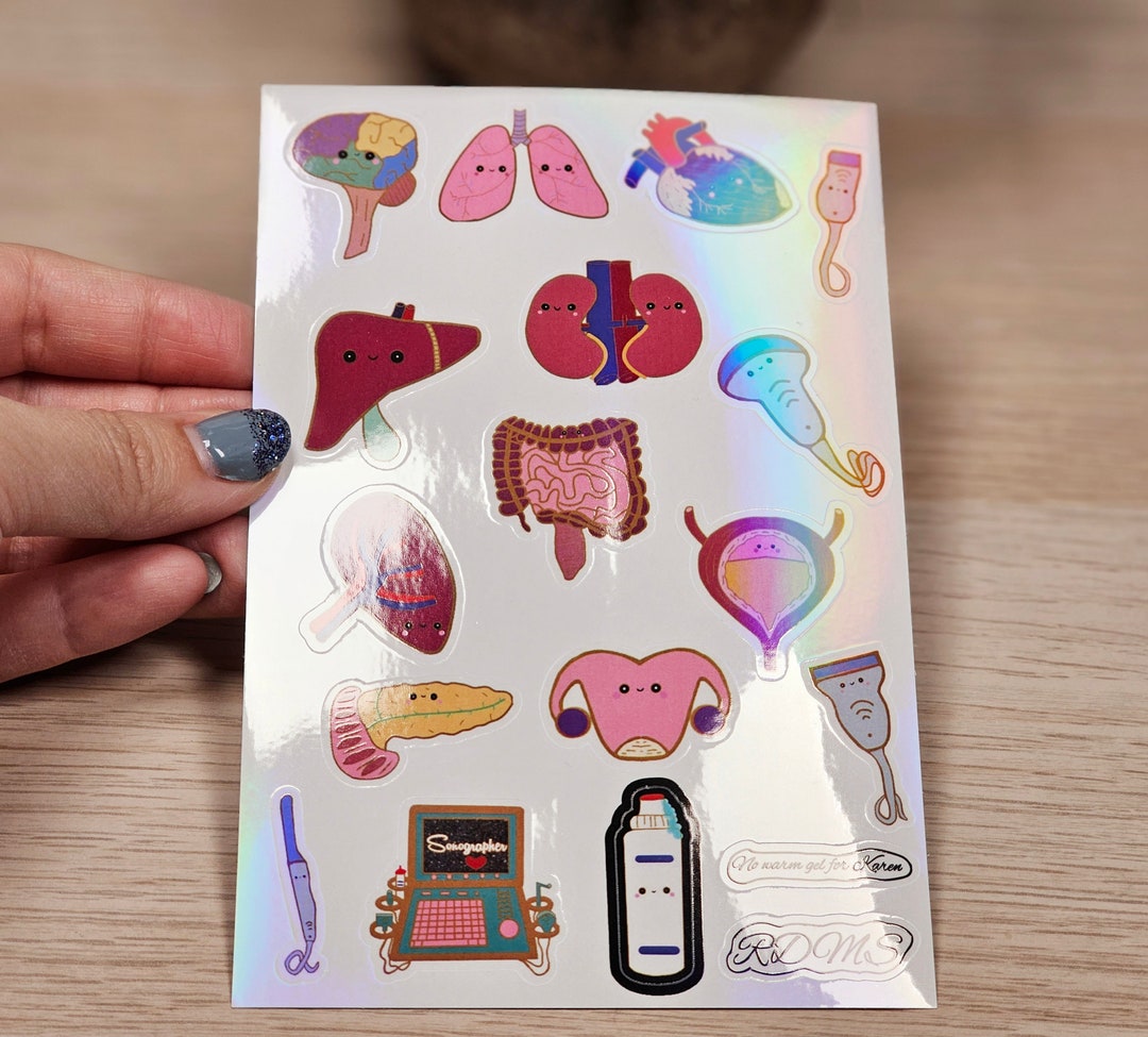 Sonographer Sheet Stickers. Ultrasound Stickers. Ultrasound Etsy