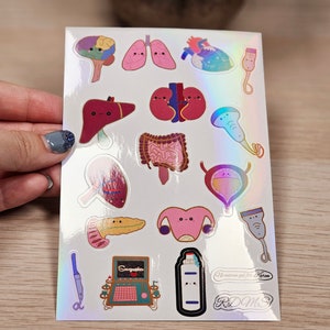 Sonographer sheet stickers. Ultrasound stickers. Ultrasound student. RDMS stickers. Sticker sheet