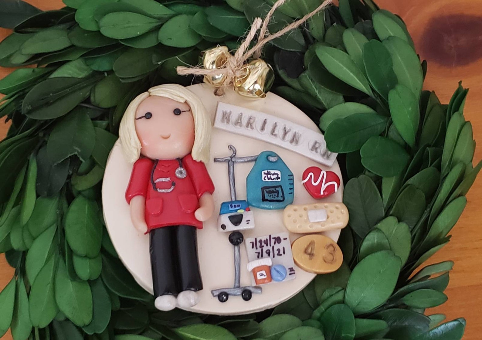 Custom nurse ornament.Christmas ornament.Custom Etsy