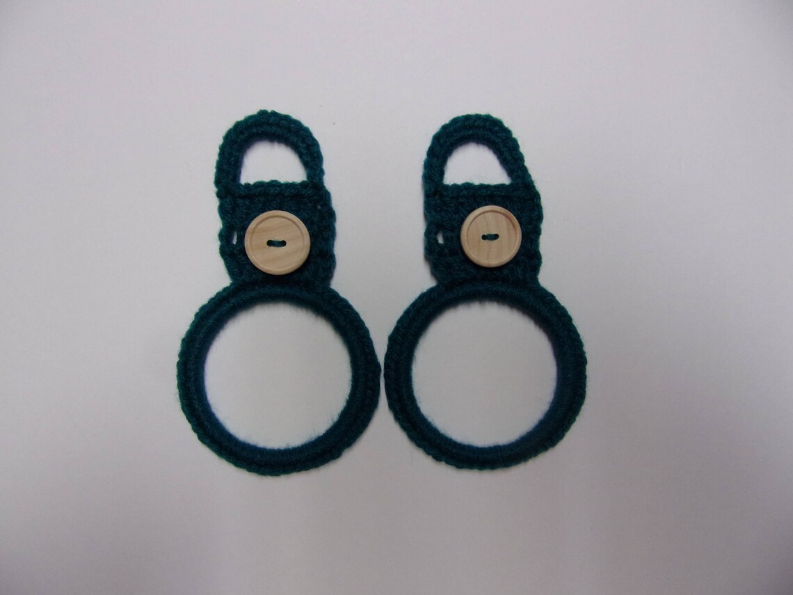 Over the Knob Hanging Dish Towel Holder Set of 2 Kitchen Knob Etsy