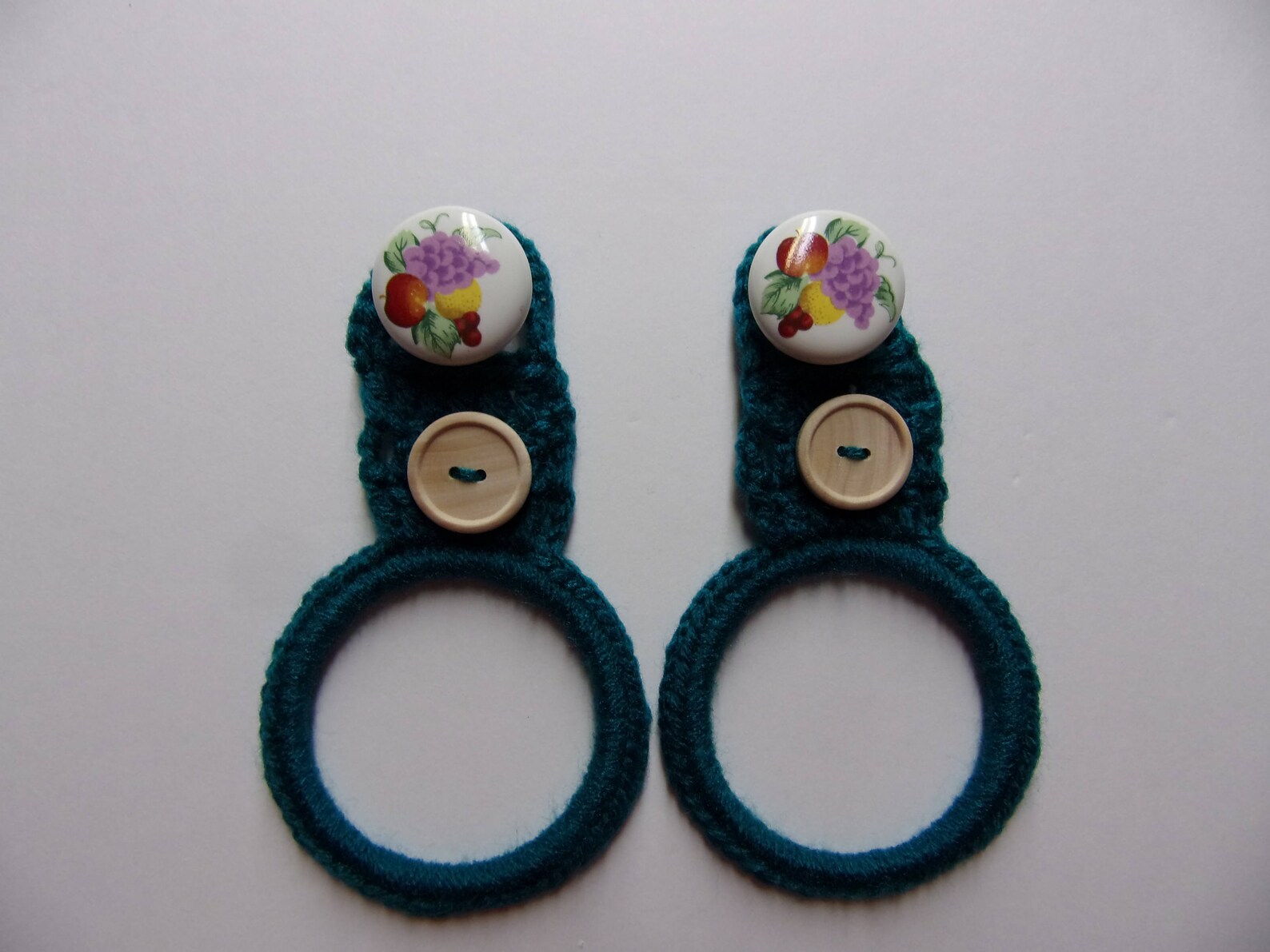 Over the Knob Hanging Dish Towel Holder Set of 2 Kitchen Knob Etsy