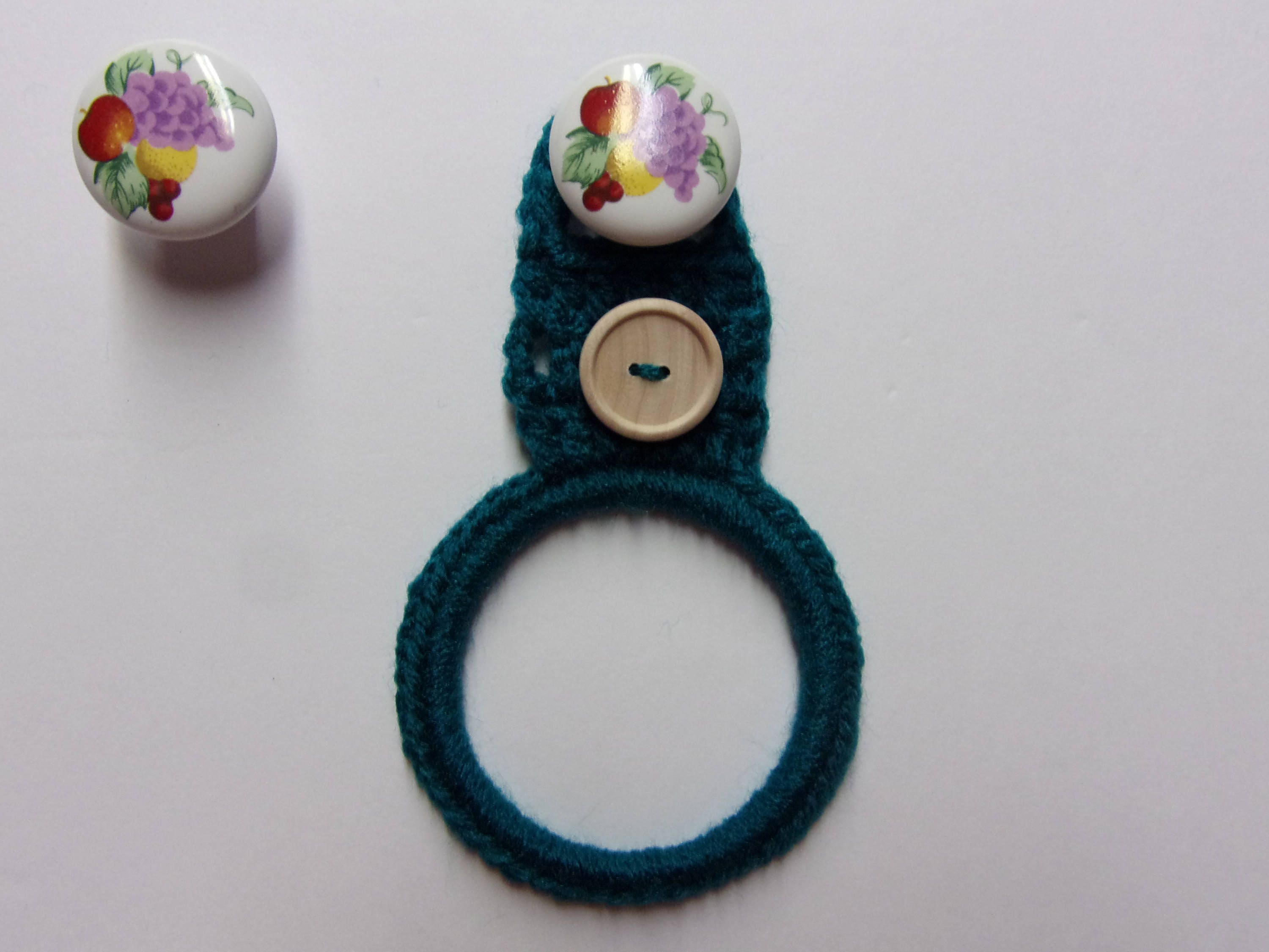 Over the Knob Hanging Dish Towel Holder Set of 2 Kitchen Knob Etsy