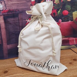 Large Christmas Sacks, Personalized Santa Sacks, Sacks for Gifts, Reusable Christmas Sacks, Reusable Christmas bags, minimalist Christmas