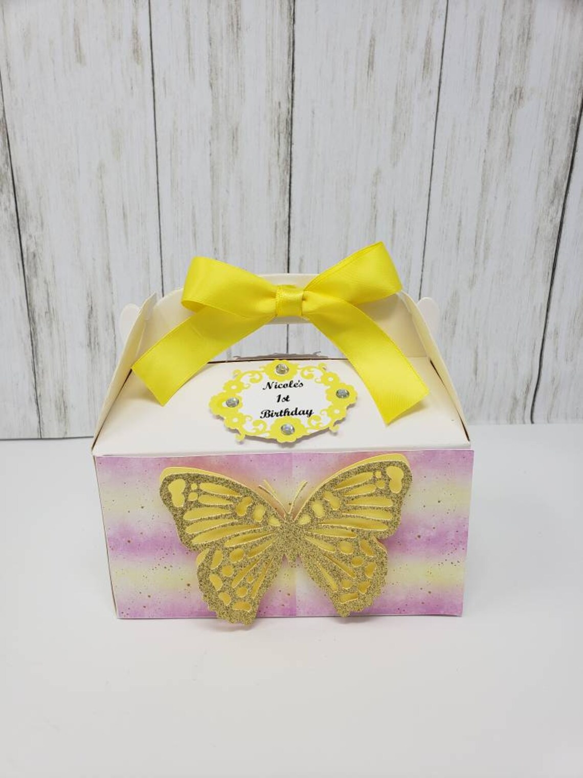 Butterfly Favor Boxes Butterfly Themed Party Pastel Themed Etsy