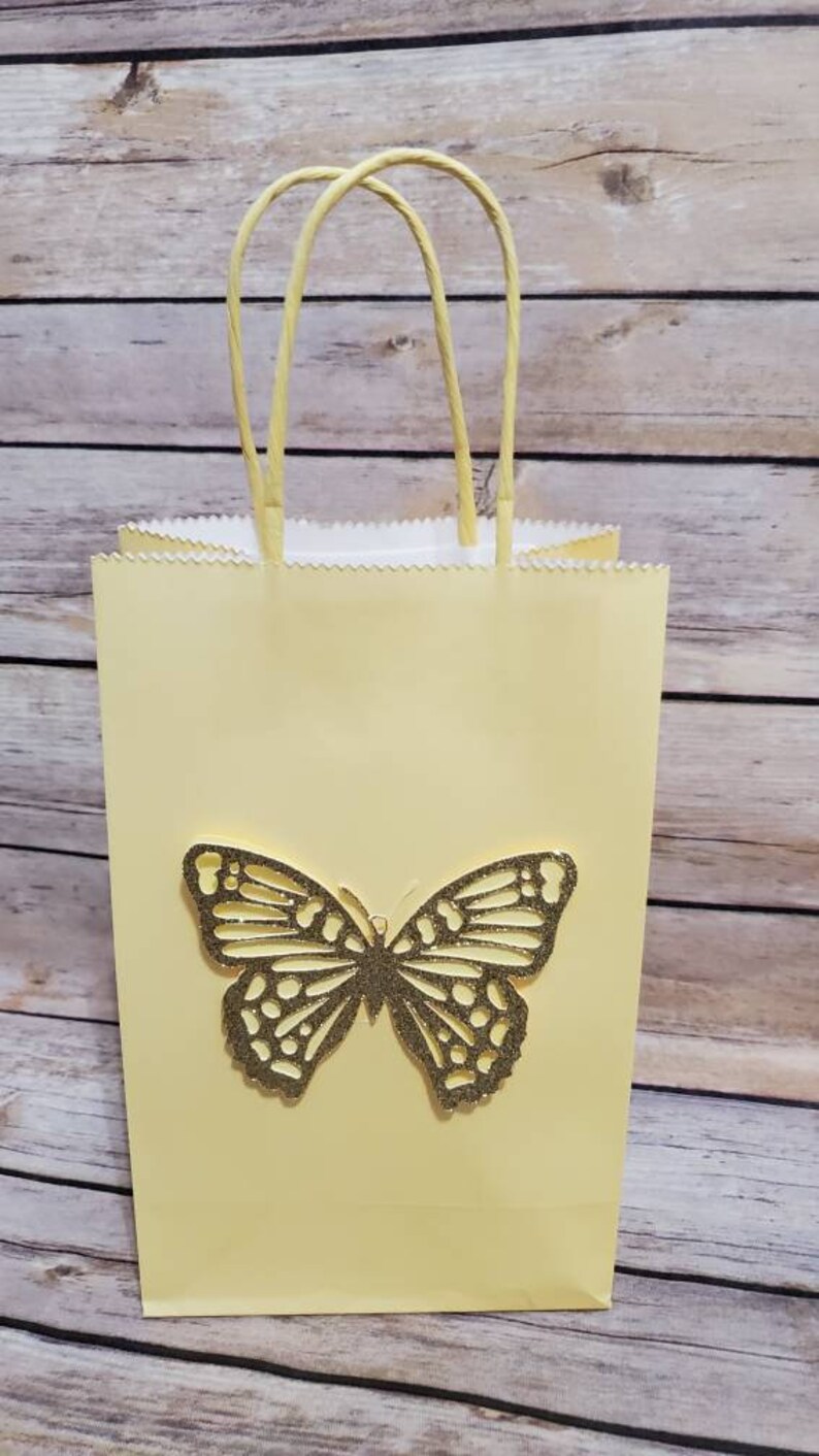 Butterfly Favor Bags Pastel Favors Bags Butterfly Themed Etsy