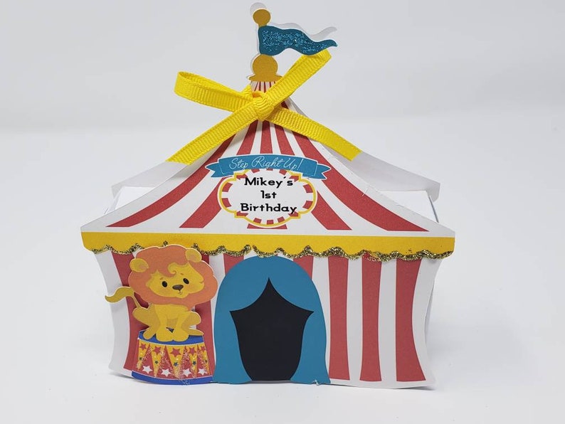 Carnival Theme Favor Boxes, Circus Theme Favor Boxes, Circus birthday theme, Carnival birthday theme, Circus Party Decorations image 2