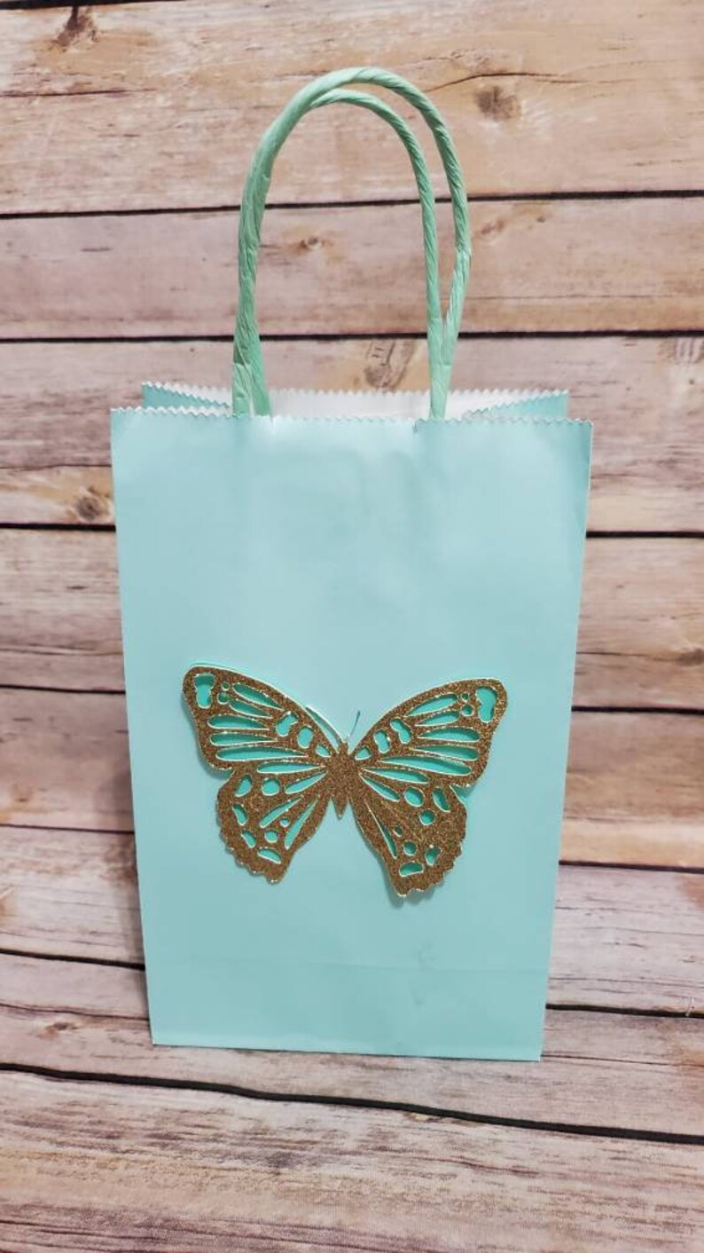 Butterfly Favor Bags Pastel Favors Bags Butterfly Themed Etsy
