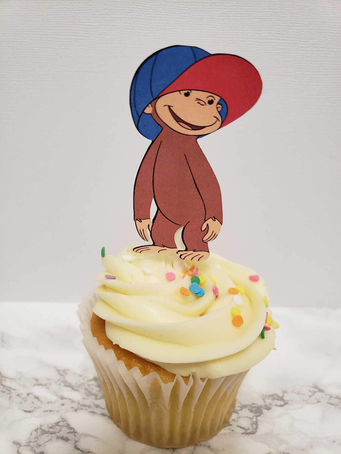 Curious Cupcake Topper Curious Birthday Etsy